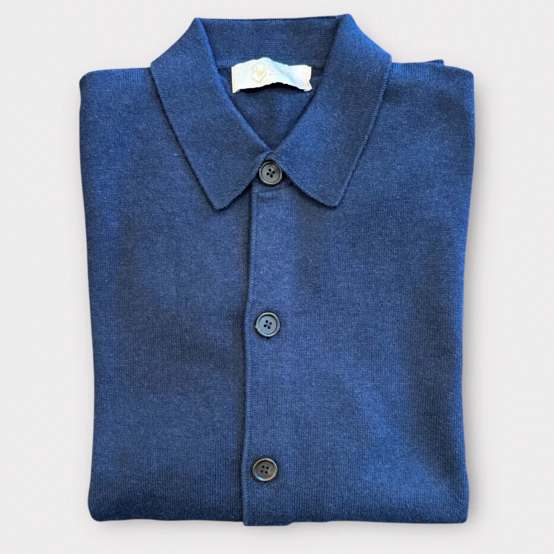 Cotton and Cashmere knitted Overshirt
